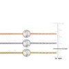 EVERLY JEWELRY | 3-Tone Sterling Silver 3 Piece Bracelet Set 6mm Ball Chain - 2 of 4