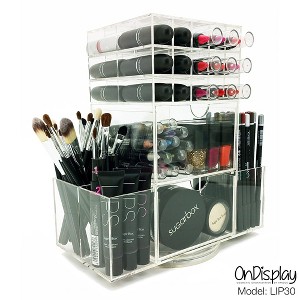 OnDisplay LIP30 Rotating Acrylic Cosmetic/Makeup Organizer - 1 of 2