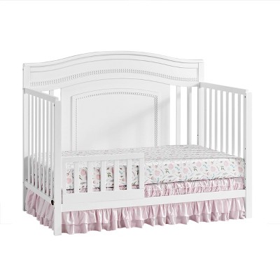 White Solid Wood Toddler Bed Guard Rail Conversion Kit