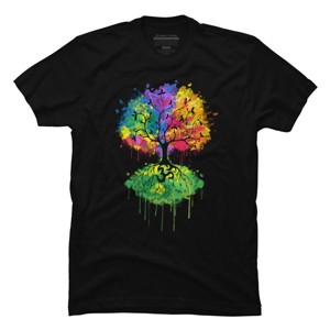 Men's Design By Humans Ohm Tree By Jazzlekat T-Shirt - 1 of 4
