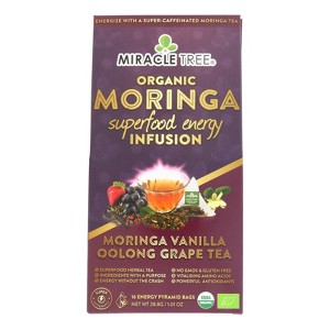 Miracle Tree Moringa Grape Vanilla Tea - Case of 5/16 Bags - 1 of 3