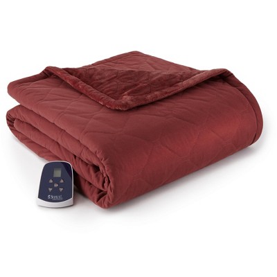 Shavel Home ProductsMicro Flannel Reversible Electric Throw Blanket, 62" x 84"
