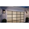 Urban Ambiance Luxury Farmhouse Outdoor Wall Sconce 13.625''H x 7.125''W,  Midnight Black Finish,  Macon Collection, UHP1386 - 2 of 4