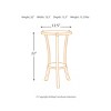 Enderton Side Table White Wash/Pewter - Signature Design by Ashley: Round, Modern, Open Shelf Storage - 3 of 3