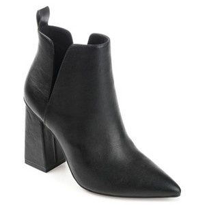 Journee Collection Womens Neima Pointed Toe Block Heel Ankle Booties - 1 of 4