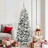 vidaXL Artificial Christmas Tree with 300 LEDs White 73 x 73 x 180 cm - 2 of 4