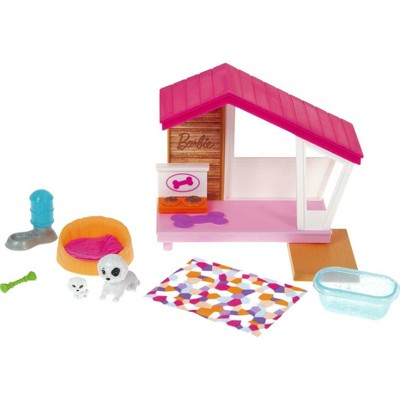 Barbie Mini Doghouse Themed Accessory Set