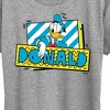 Women's - Disney - Leaning Donald Duck With Nametag Short Sleeve Graphic T-Shirt - 2 of 4