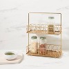 Iron Wire 2-Tier Spice Rack Gold - Threshold™ - image 2 of 3