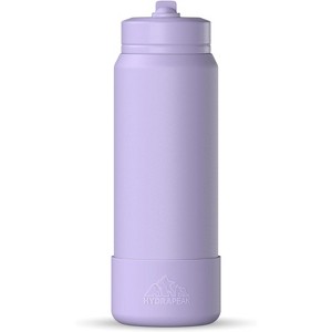 Hydrapeak Sport Stainless Steel Insulated Water Bottle With Spill Proof Straw Lid And Matching Rubber Sport Boot - 1 of 4