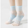 Anna-Kaci 2 Pairs Women's Breathable Five-Toe Socks with Arch Support and Anti-Odor Lycra Stretch for Casual or Active Wear - 4 of 4