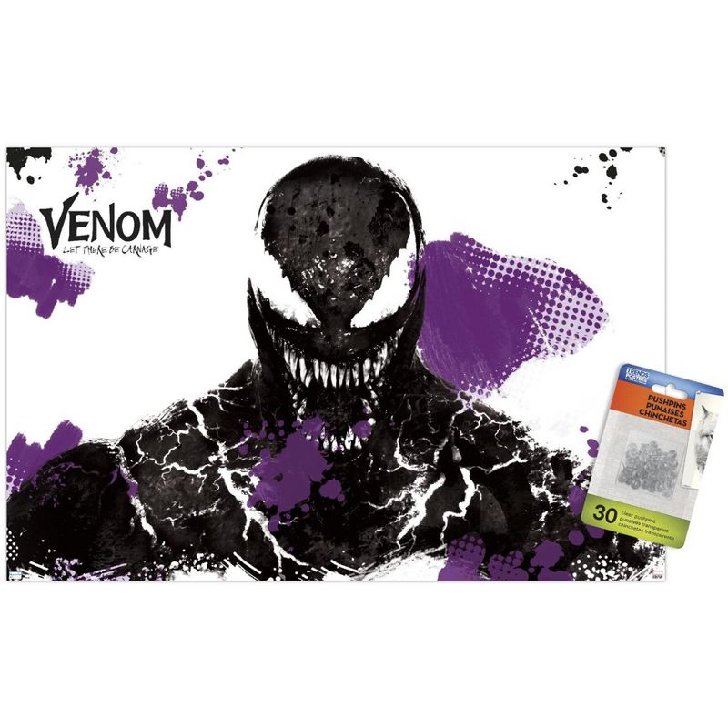 Trends International Marvel Venom: Let There be Carnage - Black and Purple Unframed Wall Poster Prints, 1 of 7