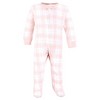 Touched by Nature Baby Girls Organic Cotton Sleep and Play, Pink Camping Animals - 4 of 4