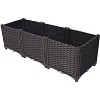Mlmh & Kngwa 47"W Self-Watering Planter Box Raised Bed - 4 of 4