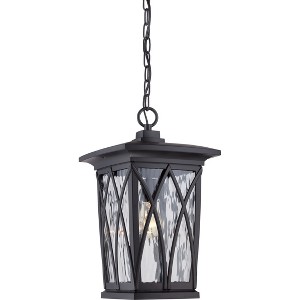 Grover 1-Light Mystic Black Outdoor Hanging Lantern - 1 of 4