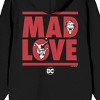 Batman Mad Love Long Sleeve Black Adult Zip-Up Hoodie - 4 of 4