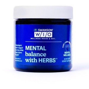 Swanson W/I/O MENTAL balance with HERBS - 30 count. - 1 of 4