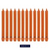 12ct 12" Pumpkin Unscented Dripless Classic Taper Candle - Colonial Candle - image 2 of 3