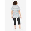 Woman Within Plus Size Two-Piece V-Neck Tunic & Capri Set - 3 of 4