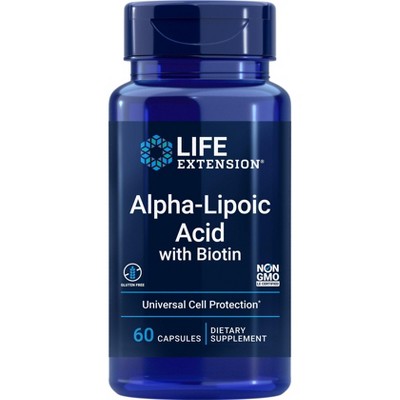 Super Alpha Lipoic Acid w/Biotin 250mg by Life Extension  -  60 Capsule