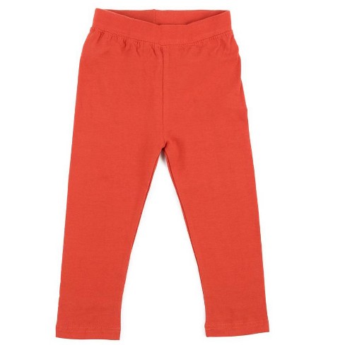 Girls' Wide Leg Corduroy Crop Pants - Cat & Jack™ Orange 4