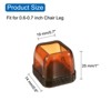 Unique Bargains Non-Slip Noise Reduction Chair Leg Protect Square Floor Pads 16 Pcs - 2 of 3