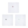 Umo Lorenzo Men's Cotton Boxed Initial Alphabet Handkerchiefs (Pack of 3) - 3 of 4