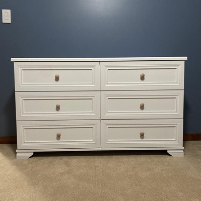 Belle Isle Furniture South Lake 6 Drawer Double Dresser - White : Target