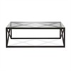 Metal Art Deco Coffee Table in Black - Henn&Hart - 4 of 4
