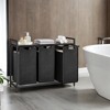 Laundry Hamper, Laundry Basket, Laundry Sorter with 3 Pull-Out and Removable Bags, Shelf, Metal Frame, 3 x 10 Gallons - 2 of 4