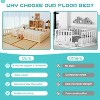 DoCred Toddler Floor Bed for Kids, Wood Floor Bed w/Slats & Fence for Girls and Boys, Montessori Bed Frame - 4 of 4