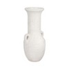 Terracotta Pottery Vase - Amphora Style Decorative Flower Vase for Home, Office & Living Room - Handcrafted Rustic Design - 19" White - 4 of 4