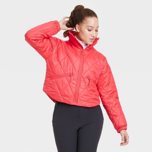 Women's 3M Thinsulate Packable Puffer Jacket - All in Motion™ Coral Red M