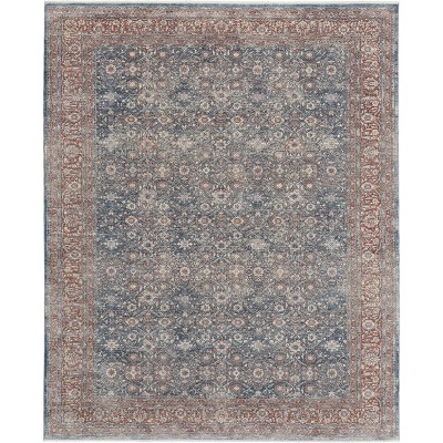 Marquette Transitional Oriental Blue/Red Area Rug