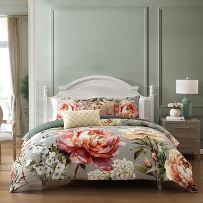 Bebejan Whispering Willows 100% Cotton 5 Piece Reversible Comforter Set