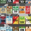 World's Airport Luggage Tags by OW Lawrence, 24" x 30", 1000 Piece Puzzle - 4 of 4
