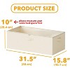 3 Pack 86qt Under Bed Storage Containers with Lids - 10" High Large Organizers for Bedroom, Closet, Clothes, Bed Sheets  - SpaceAid - 2 of 4