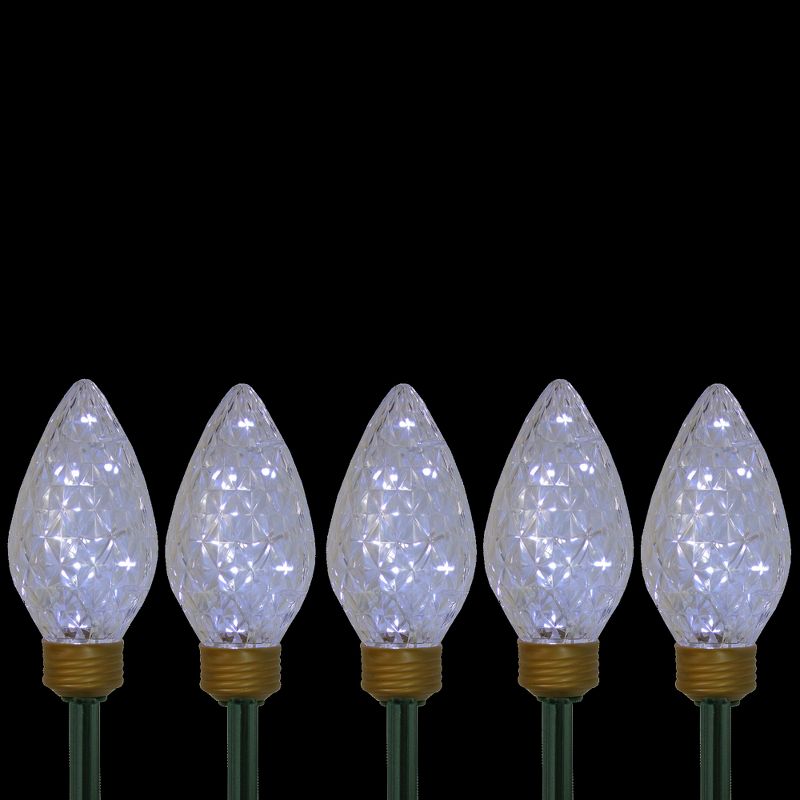 Northlight 5ct LED Lighted C9 Christmas Pathway Marker Lawn Stakes - Clear Lights, 3 of 5
