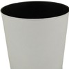 HomeRoots 9" White Recycled Plastic Indoor Outdoor Round Pot Planter - 3 of 3