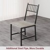 Dining Table Set for 4, Kitchen Table with Chairs and Wine Rack, Rectangular Dining Room Set with Bench for Small Space - Retro Brown. - 4 of 4