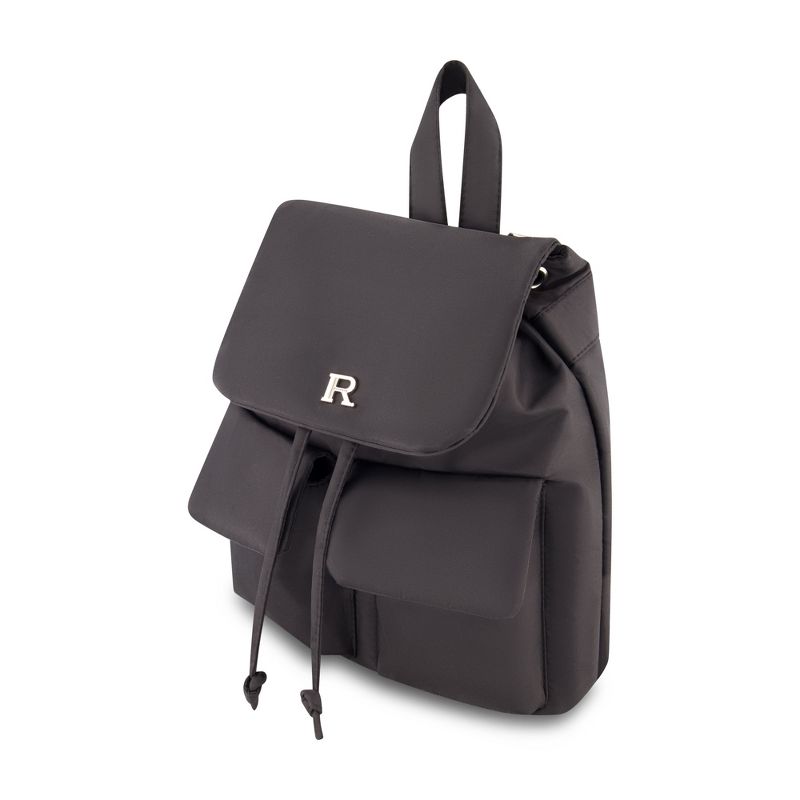 Rampage Women's Sporty Mini Drawstring Flap Backpack, School Bag, Swim Bag, Gym Bag or Casual Daily Bag - Mini Flap Backpack, 3 of 5