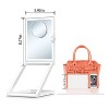 Makeup Mirror Vanity Mirror with Lights,10X Magnification 3 Color Lighting,Portable LED Makeup Mirror (White) - 3 of 4