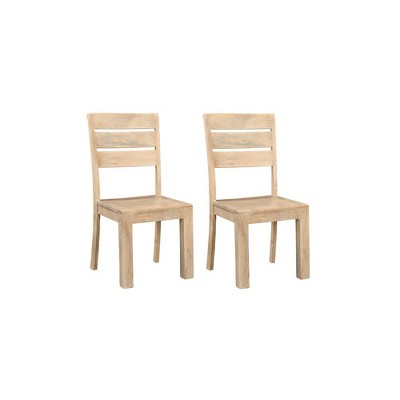 Taran Designs,Adrien Solid Wood Dining Chairs (Set of 2)
