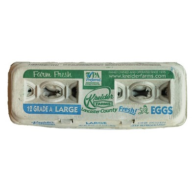 Kreider Farms Grade A Large Eggs - 12ct