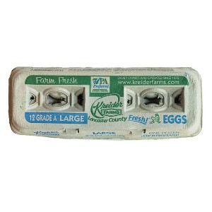 Kreider Farms Grade A Large Eggs - 12ct - 1 of 2