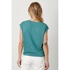 Women's Drawstring Center Ruched Knit Top - mystree - 2 of 4