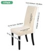 Unique Bargains Waterproof Jacquard Elastic Band Durable Dining Chair Slipcovers - 3 of 4