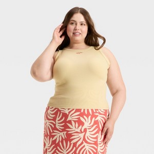 Women's Slim Fit Knit Tank Top - A New Day™ - 1 of 4