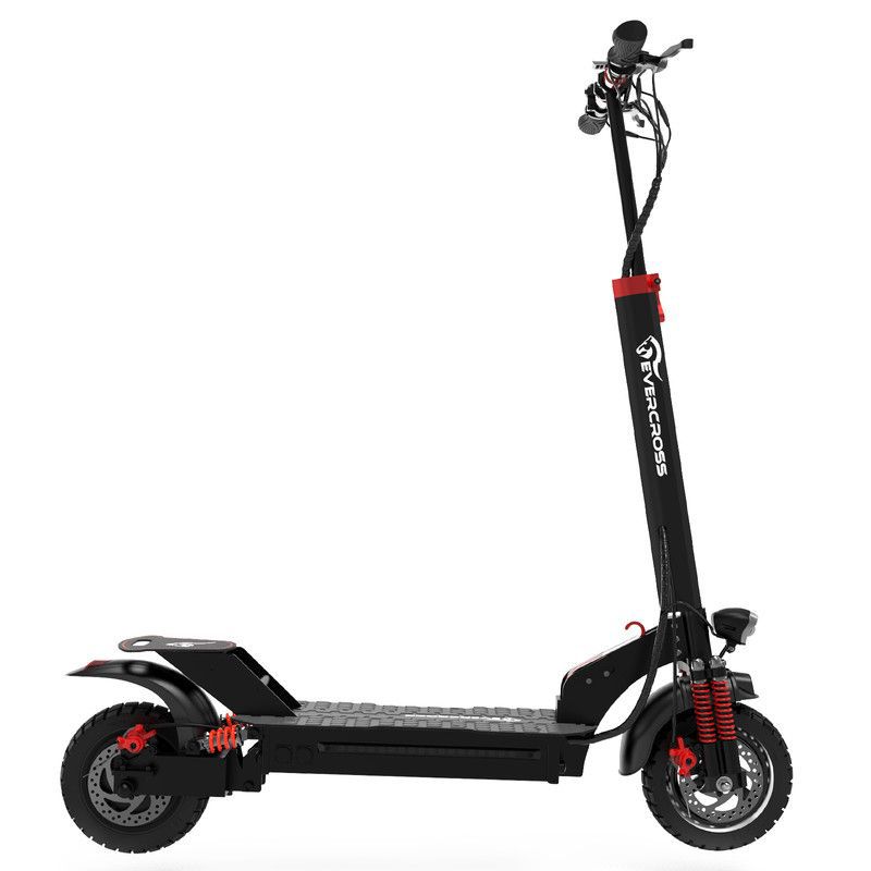 EVERCROSS HB24 MAX Electric Scooter with Seat: 800W, 28 MPH, 28 Miles Range, Folding Offroad Design, 1 of 4