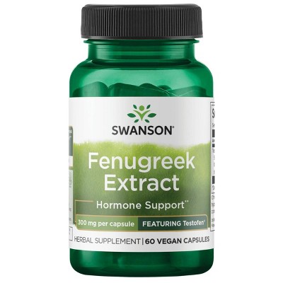 Swanson Fenugreek Extract - Featuring Testofen 300 mg 60 Veg Caps.